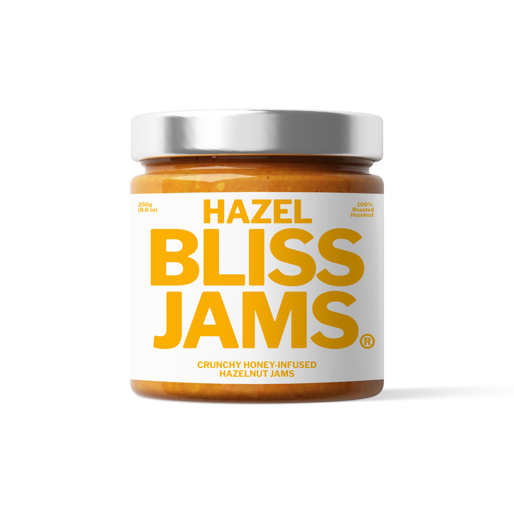 Crunchy Honey-Infused Hazelnut Jams - 250g (8.8 oz)