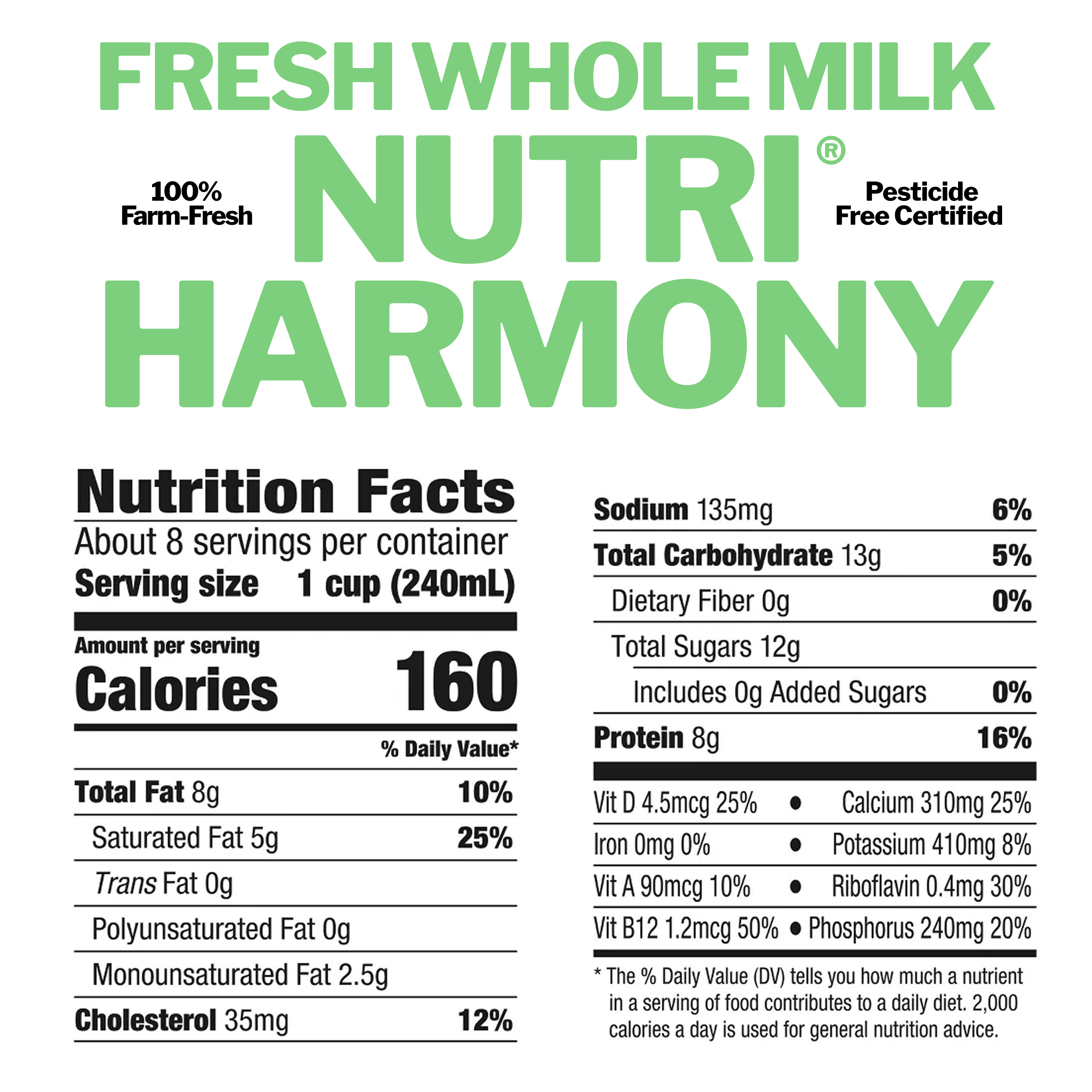100% Pure Pea Milk - 50ml (33.8 fl oz)