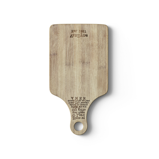 Paddle-Shaped Wooden Cutting Board